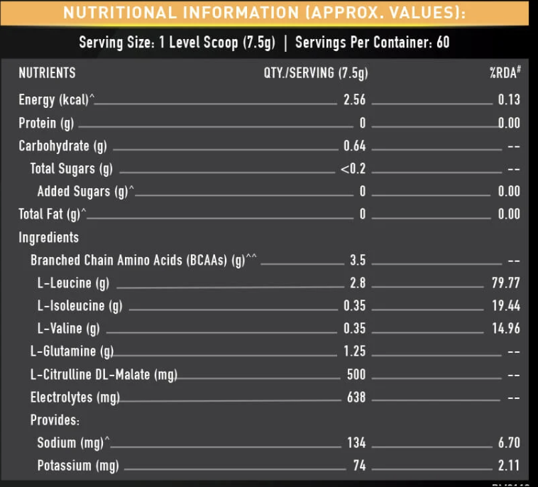 MuscleBlaze BCAA Gold - Image 2